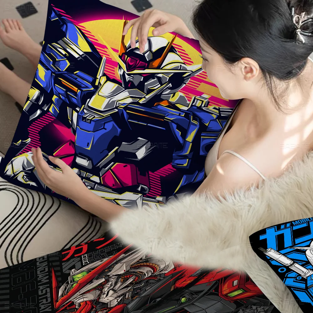 Gundam Pillow Gifts Home Office Furnishings Bedroom Sofa Car Cushion Cover case 45x45cm