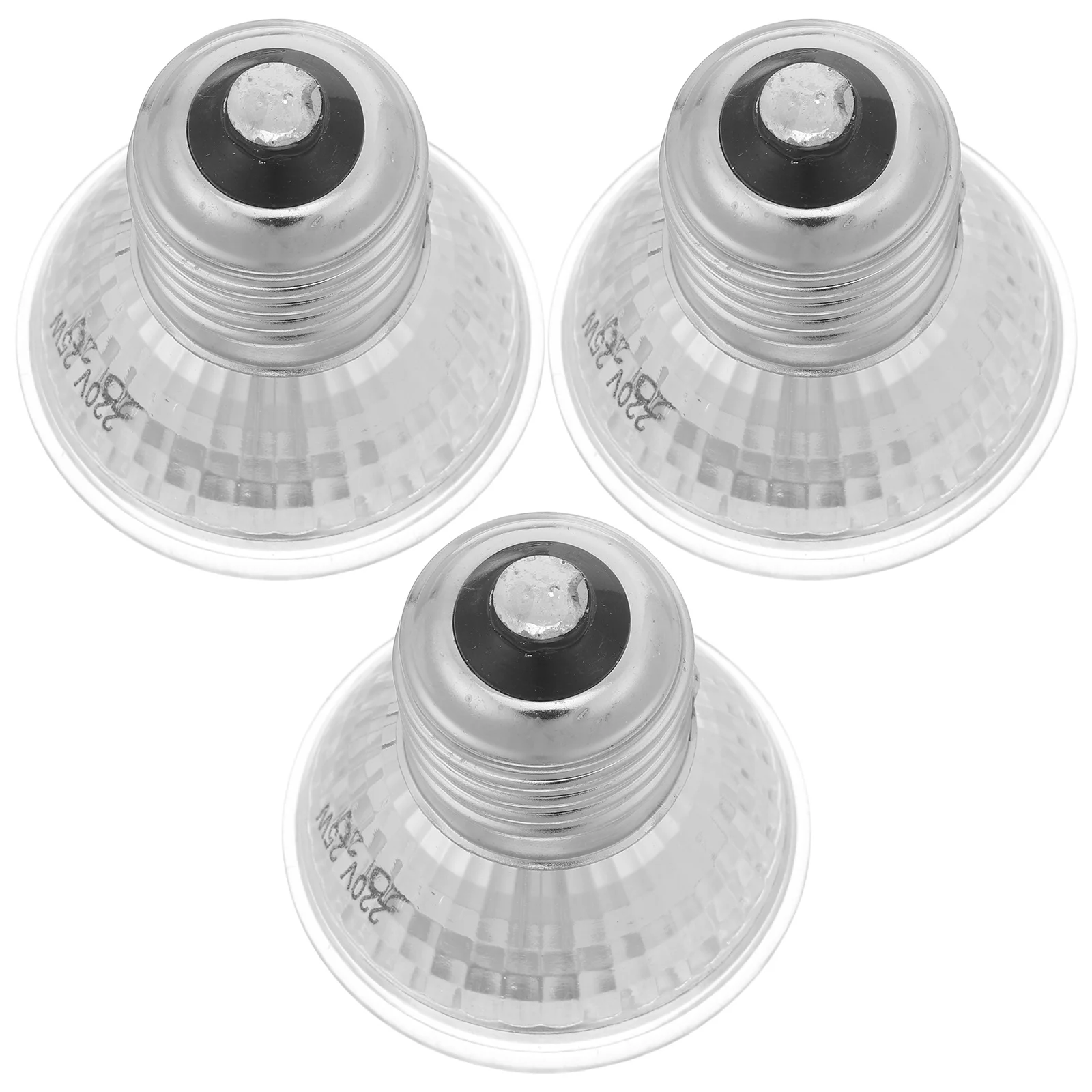 

3Pcs Reptile Heating Lamp Bulb with Daylight Spectrum for Pet Warmth Vitamin Synthesis Turtle Backrest Prevention Digestion