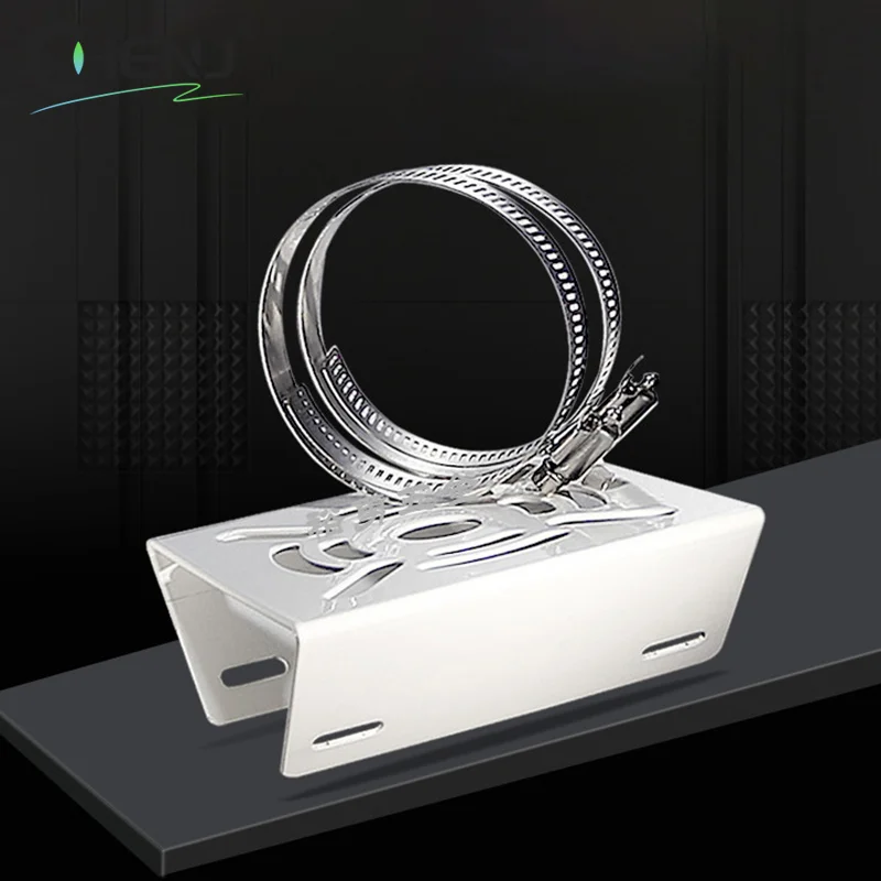 Light Pole Mount Holder Small Universal Joint Pole Column Holding Monitoring Bracket Camcorder Back Stand Iron Hoop Plate