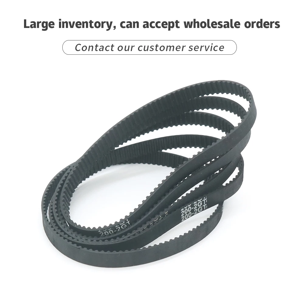 2GT Belt Width 6/10/15mm GT2 Timing Belt Closed Loop Rubber Perimeter 198mm~300mm Timing Synchronous Belt 3D Printer Belt Parts