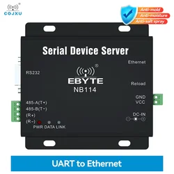 UART to Ethernet Serial Server RS485 RS422 RS232 RJ45 MQTT HTTP TCP RTU UDP PLC Cojxu NB114 Long Distance Modbus Gateway Modem