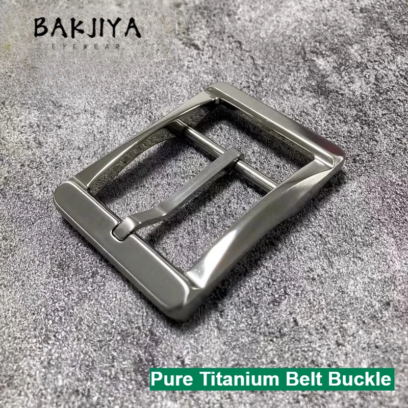 Durable Rustproof Pure Titanium Anti Allergy Belt Buckle 40mm Wide Pin Buckles Men's Belt Clasp Head Accessory