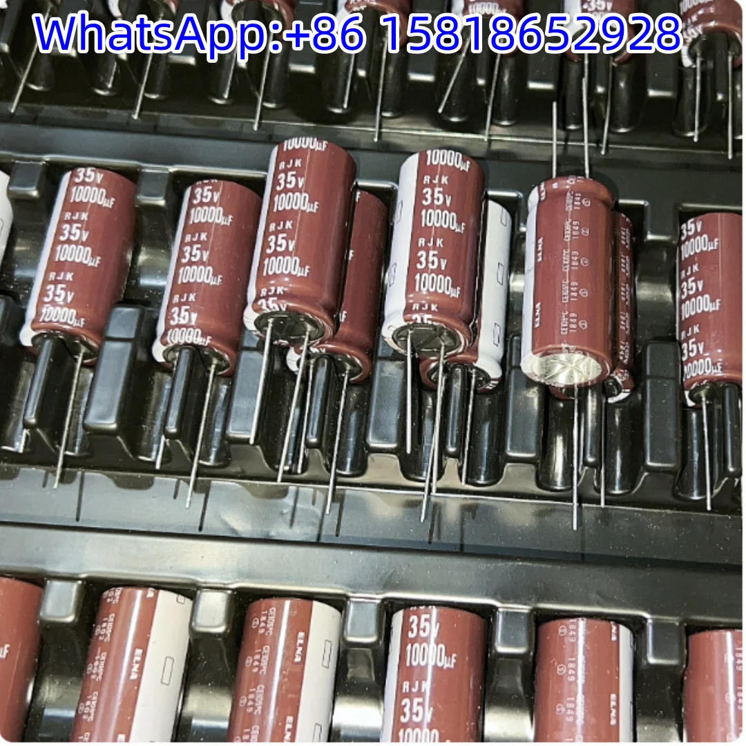 2pcs 10000UF 35V Japan Elna audiophile capacitors 35V10000UF 18*40 RJK