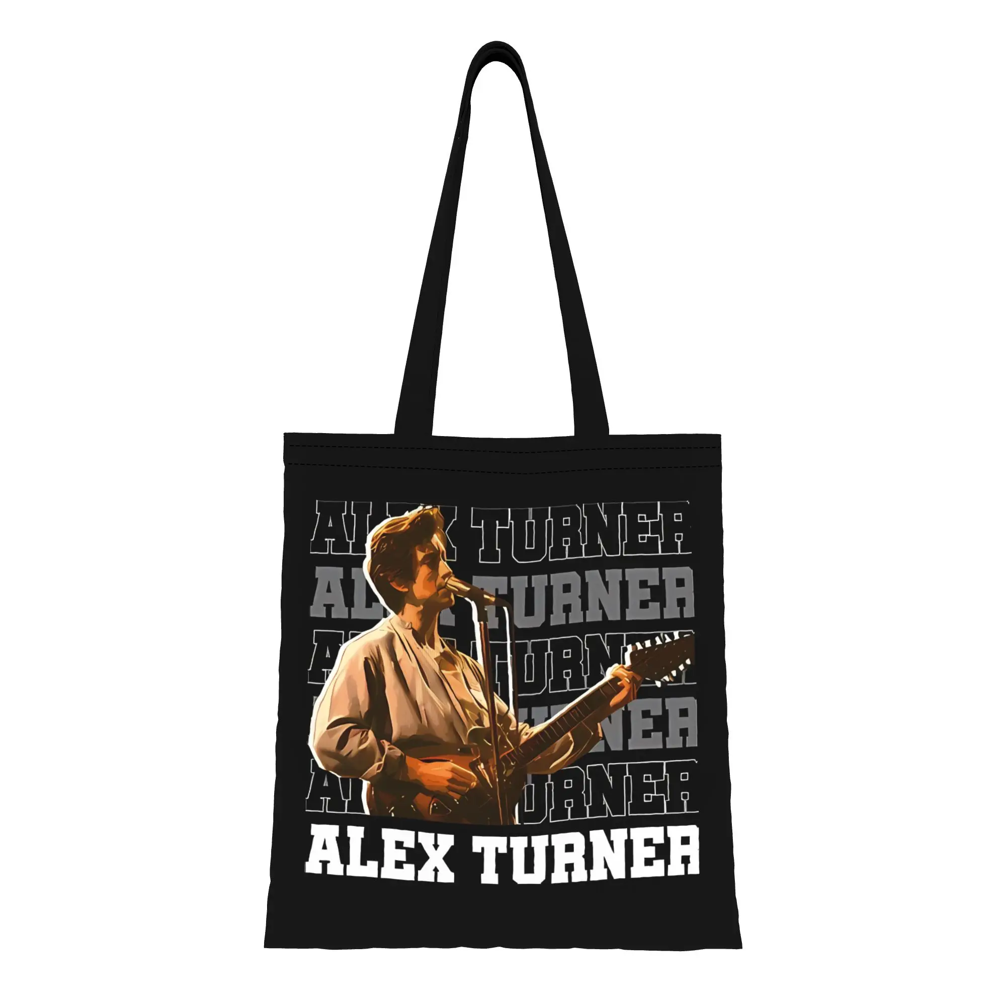 

Сумка-тоут из холщовой ткани Alex Turner Arctic Monkeys, идеально подходит для шопинга, путешествий, активного отдыха, прочная сумка через плечо