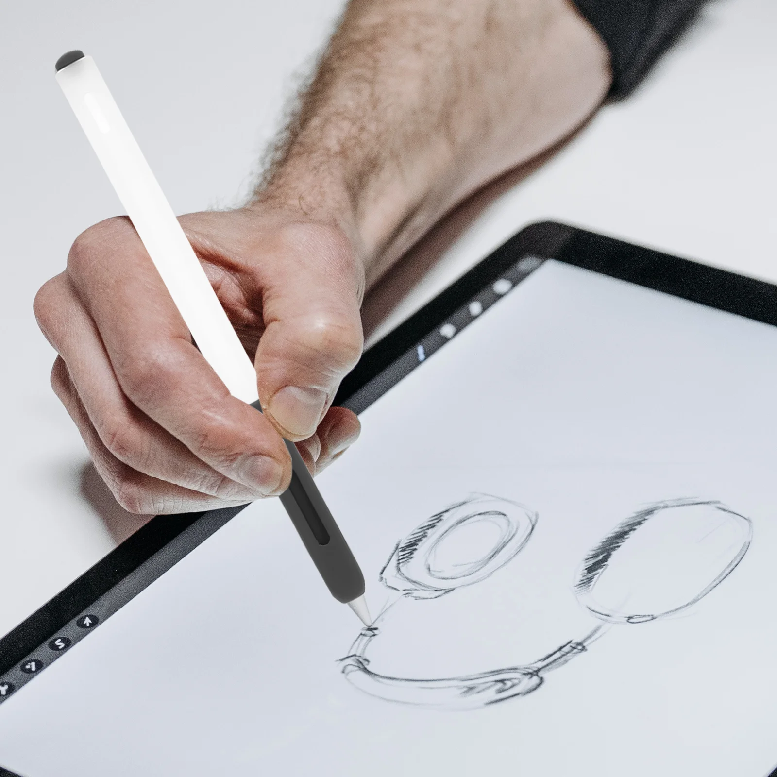 

Антисезмический силиконовый чехол-карандаш, полупрозрачный чехол для стилуса, прочный качественный карандаш 2, защитный чехол для стилуса