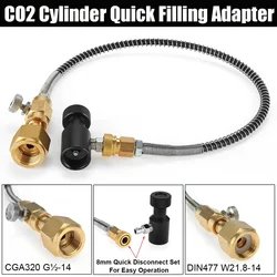 NEW Soda Club Stream Soda Club to External Co2 Tank Adapter and Hose Kit W21.8-14 Or CGA320 W/Quick Disconnect Connector