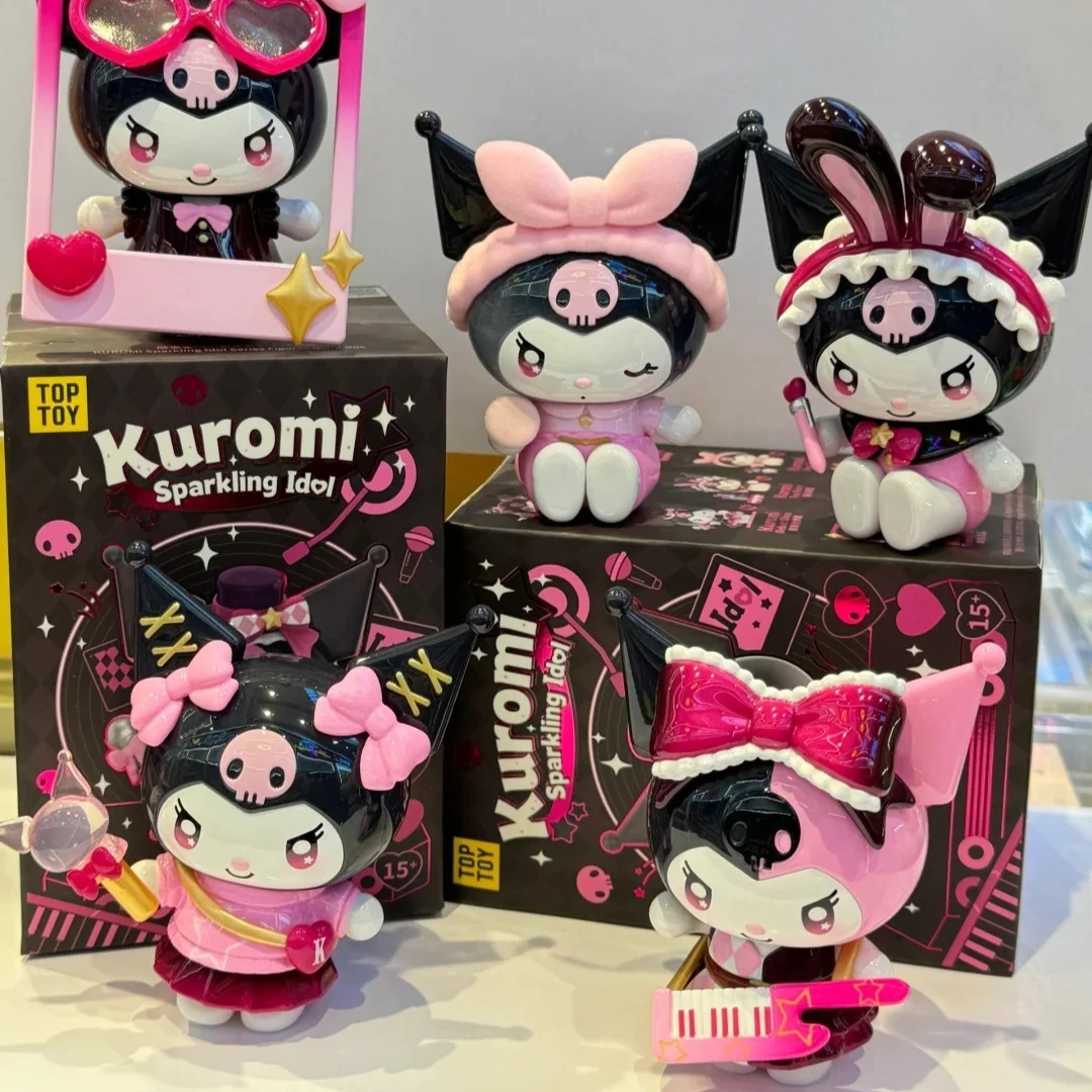 

New Sanrio Kuromi Sparkling Idol Series Blind Box Cute Kuromi Peripheral Anime Doll Collection Pvc Figurines Toys Ornaments Gift
