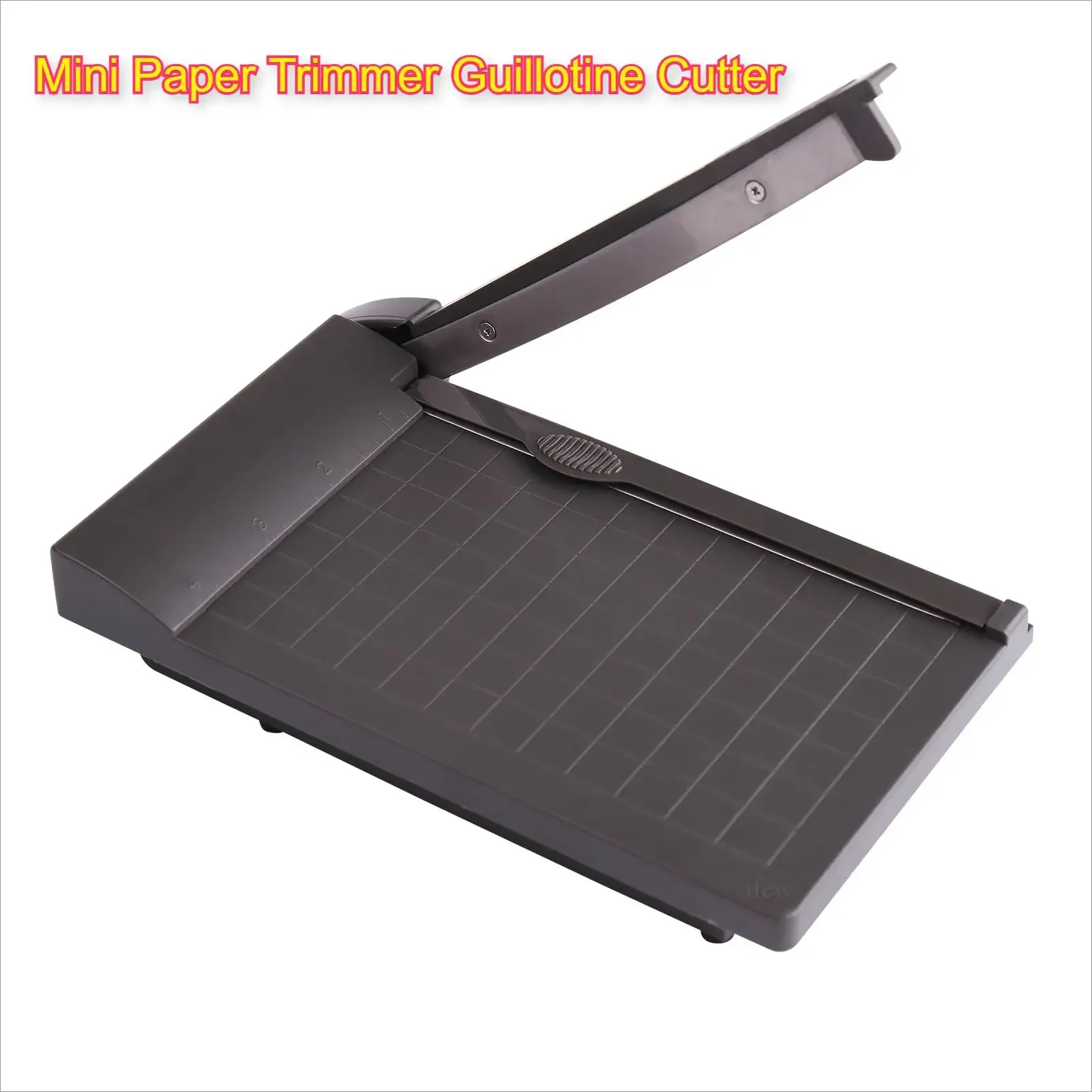 

Small Paper Trimmer Cutter Guillotine Cutting 6 Inch (160mm) Cut Length Desktop Paper Cutting Machine with Security Cutter Head