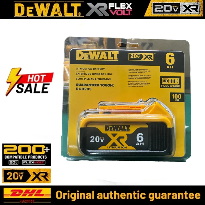 NEW Dewalt tool Battery，5AH/6AH Lithium-ion Battery，20V Dewalt DCF892 DCF845 DCF850  DCF911 DCD800 DCD805 Power tools Battery