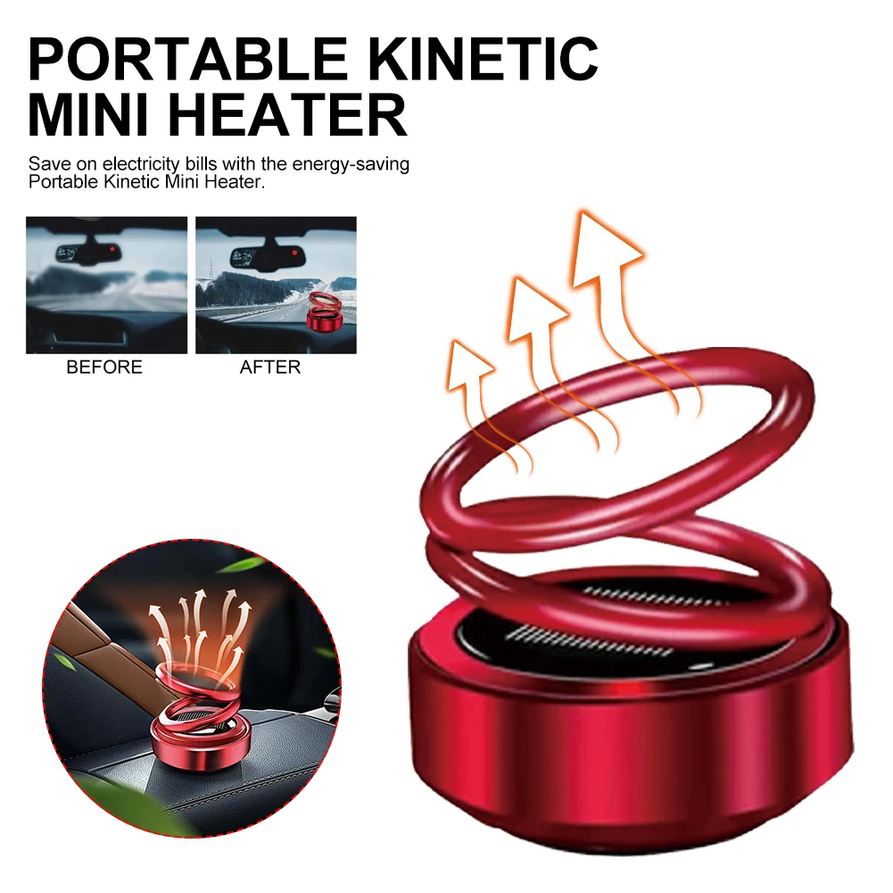 Mini Car Heaters Windshield Defroster Kinetic Heater for Vehicles Mini Portable Kinetic Molecular Heater Auto Winter Accessories