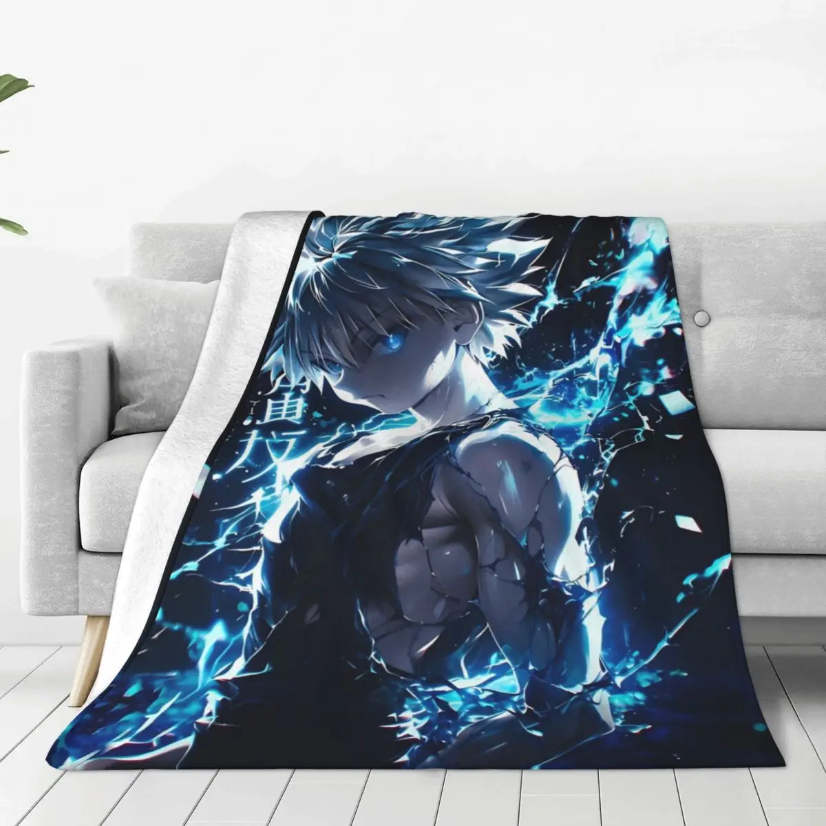 HxH Anime HunterxHunter Cartoon Blanket Quality Super Soft Manga Bedding Throws Spring Picnic Couch Bed Novelty Bedspread