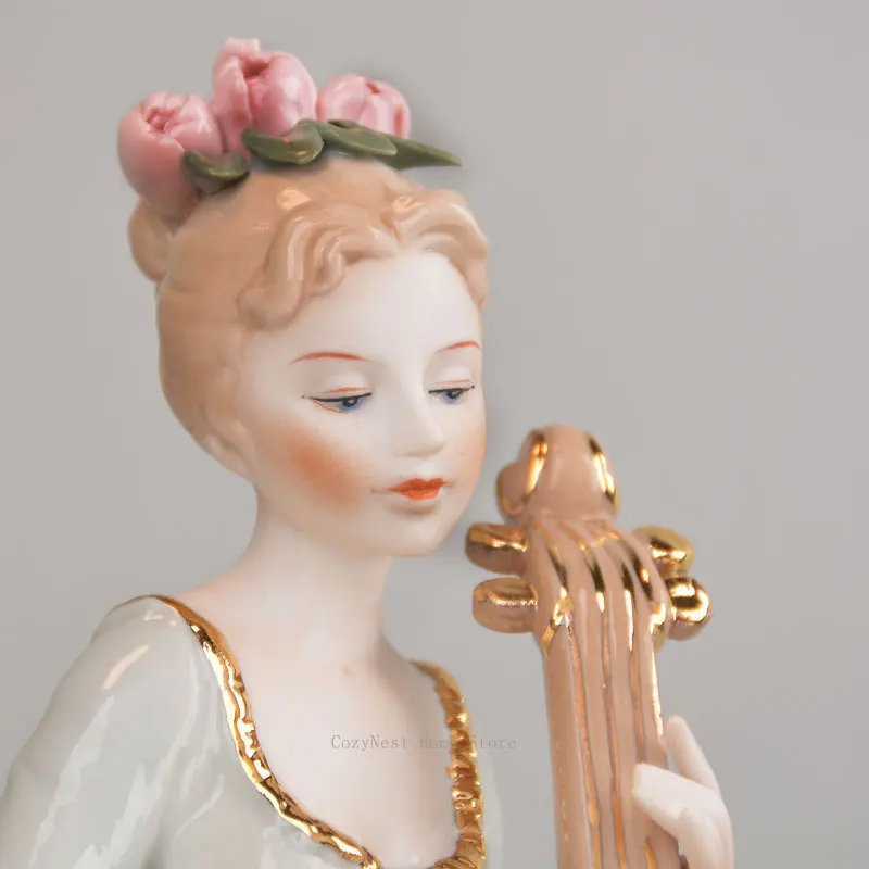 Cello women ceramic furnishings for living room bedroom decorations wine
