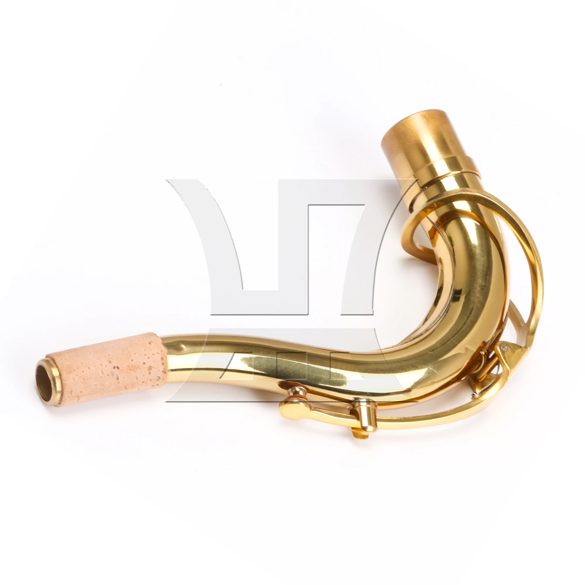 Yibuy Golden 27mm Port Copper Alto Saxophone Elbow Bend Neck لملحقات ألتو ساكسفون حزمة من 5 قطع