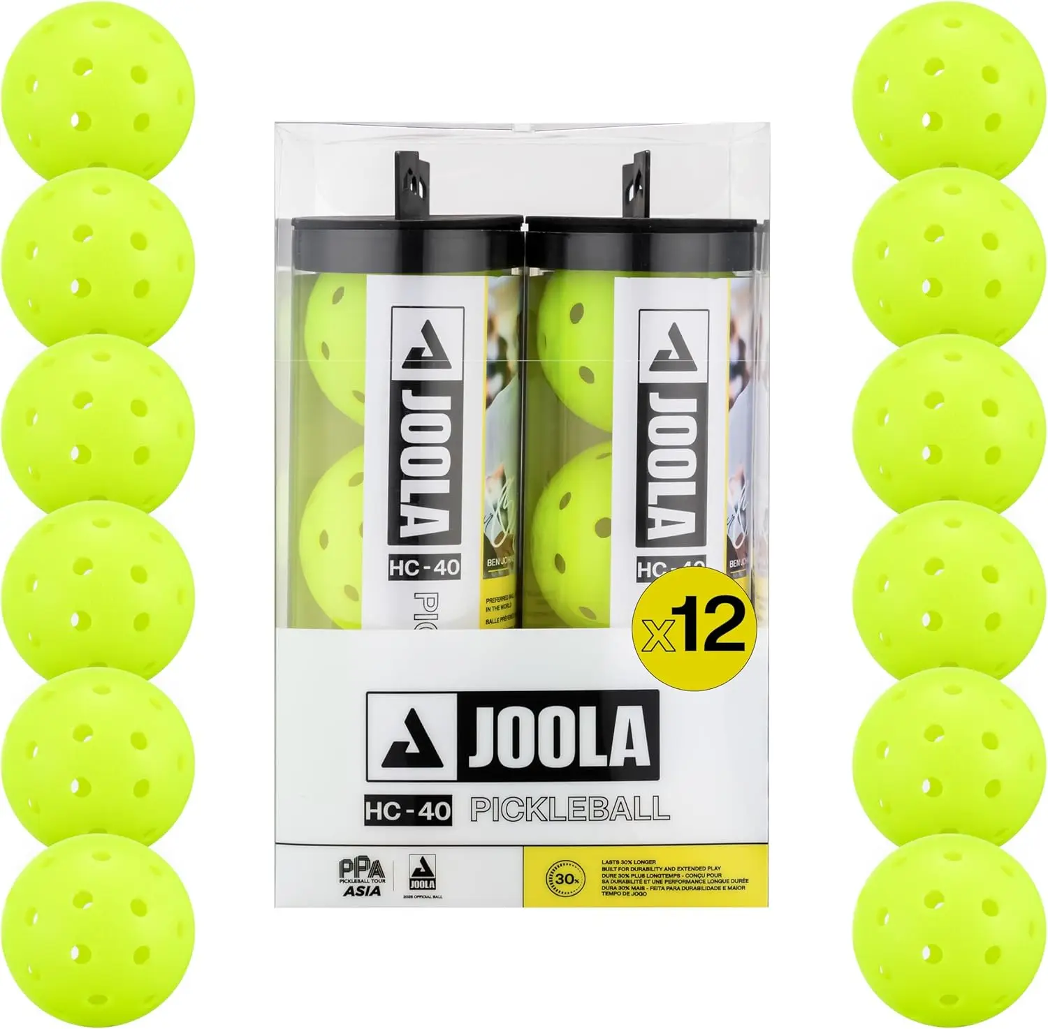 

Мячи для пиклбола, одобренные USAP, с тубусом для хранения — прочные, для использования в помещении и на улице — упаковка по 3 или 12 штук