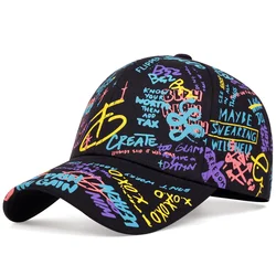 Moda list czapka z daszkiem Graffiti Sun czapka w stylu Hip-Hop Visor wiosenny kapelusz mężczyźni regulowana bejsbolówka czapka bawełniana dla kobiet mężczyzn kapelusze