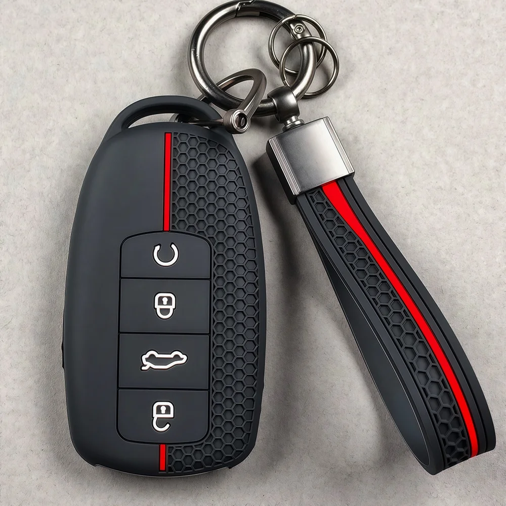 Silicone Car Key Case Cover For Chery Tiggo 4 5X 7 Pro 8 Exeed Txl Tx Lx Tiggo 8 Pro Tiggo 8plus New 5 Plus 7 Pro 4 Shell Fo