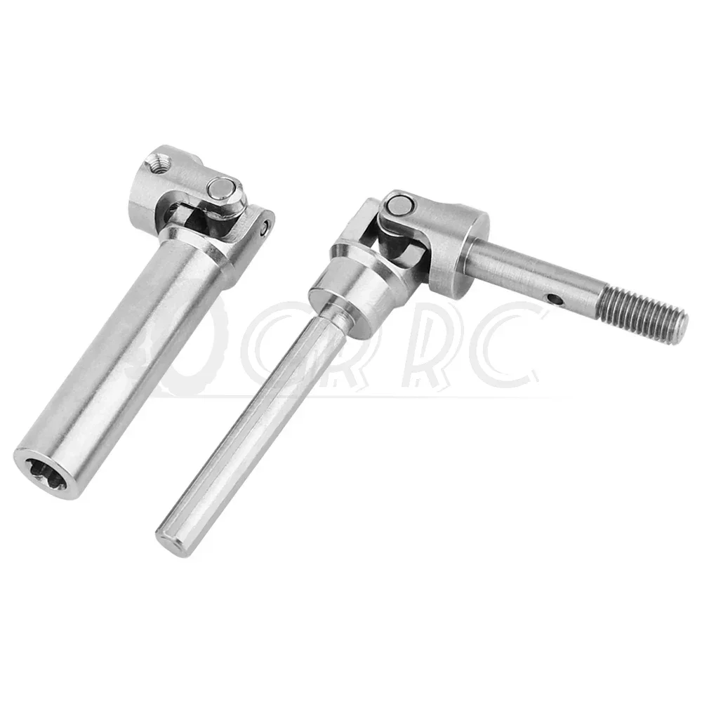 4Pcs Universal Joint Stainless Steel Drive CVD Shaft for 1/10 Traxxas Slash Rustler Stampede VXL 4X4 4WD RC Car Upgrade Parts