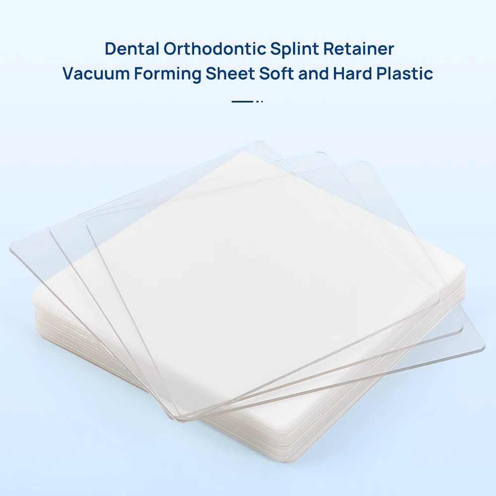 Orthodontic Dental Vacuum Forming Sheet - Soft/Hard Splint Retainer Material 1.0/1.5/2.0mm - Thermoforming Plastic for Dentistry