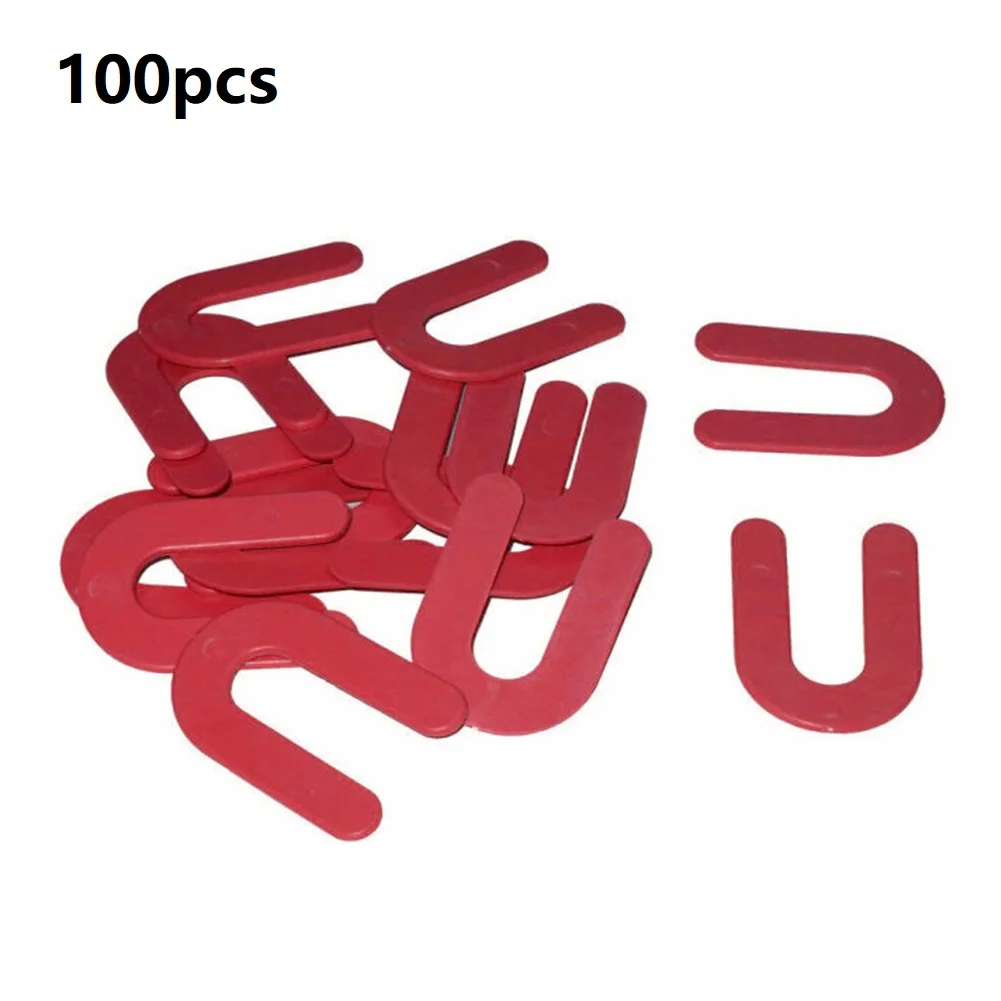U-Shaped PP Horseshoe Shims for Positioning and Leveling Tasks in Ceramic Porcelain Marble and Large Format Jobs
