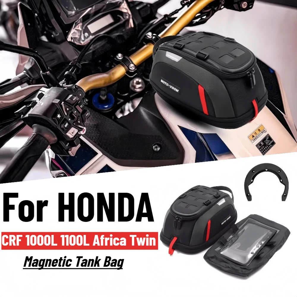 For HONDA CRF1000L CRF1100L Africa Twin Adventure CRF 1000L 1100L Motorcycle Magnetic Tank Bag With Touch Screen Phone Pocket