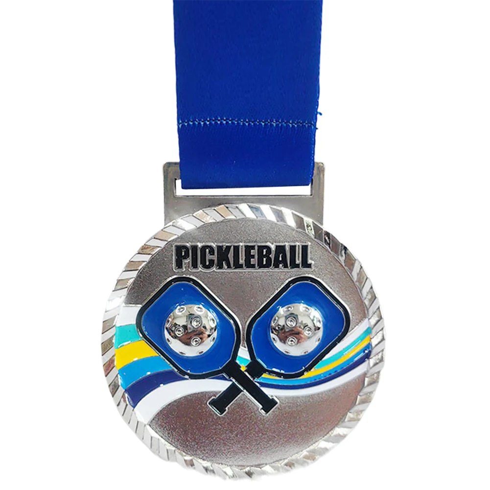 Medaliki do pickleballa 6,8 cm, złote/srebrne/brązowe, metalowe medale dla zwycięzców, medale nagrody do pickleballa na zawody sportowe.