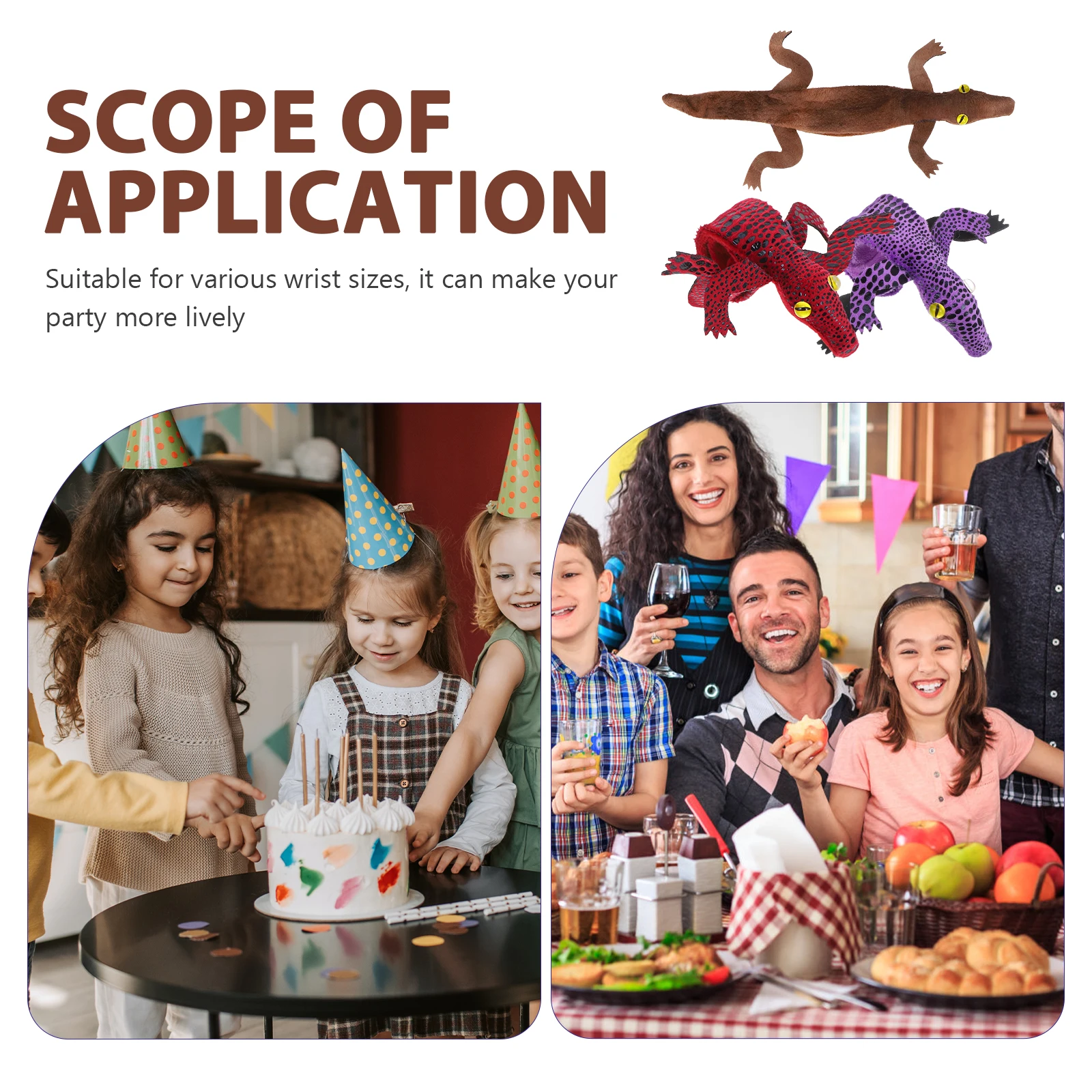 3-delige dierenarmband Kids Slap Armbanden voor meisjes Pols Polyester Kinderdrukknopen