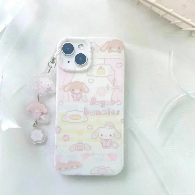 New Kawaii Cute Sugarbunnies Mymelody Piano Phone Case Iphone15/14Promax13/12/11 Dustproof Fall Prevention Case Gift for Girls