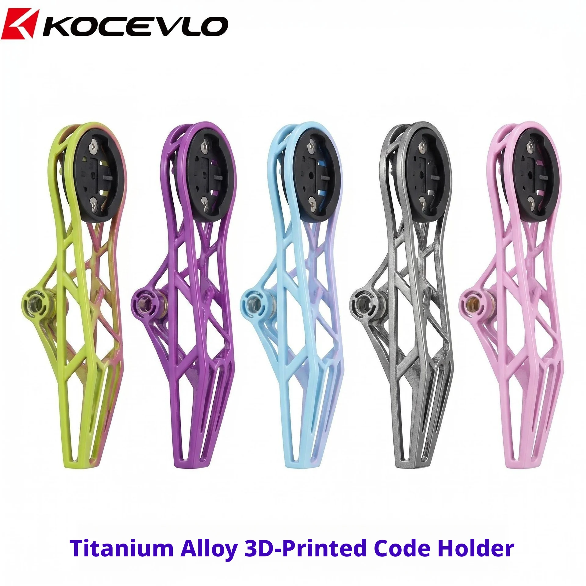 Color mountain bike,  titanium alloy watch stand, 3D printed fully hollowed out high-strength integrated bending handle bracket