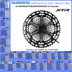 Shimano M6100 M7100 M8100 M8200 M9100 Cassette MS 12 Speed DEORE SLX XT XTR Series 12s 10-51T/10-45T For Mountain Bike Ride Part