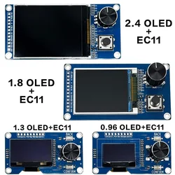 TFT OLED Module EC11 with Rotary Encoder IIC Interface 0.96'' 1.3'' 1.8'' 2.4'' LCD Screen Options for White/Blue Buttons