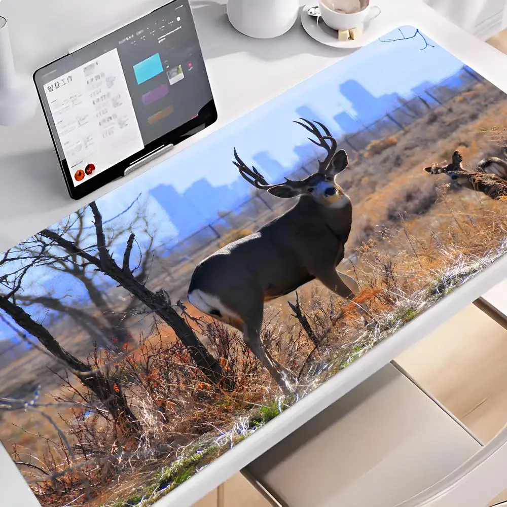 

Whitetail Deer Mouse Pad Anime game mause pads cs lol XXL Home HD Computer Desk Mats Carpet Gamer Office Laptop Soft Desktop 70