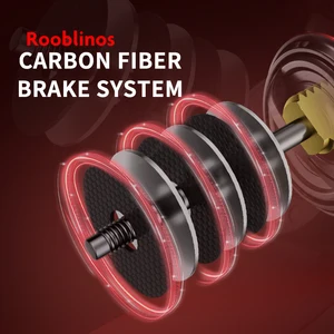 Rooblinos oyun Spin Makaraları balıkçılık İçin, Balıkçılık tuzlu su, tatlı su, Metal Makara, sol ve Sağ kahverengi Alabalık Değiştirilebilir Sazan Mücadele 6 Büyük satış, denizde makara-no. 5