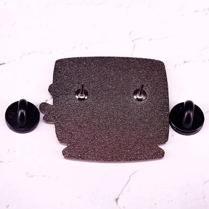 Serial Experiments Lain Enamel Pin Sci-fi Suspense Animated Character Badge view 2