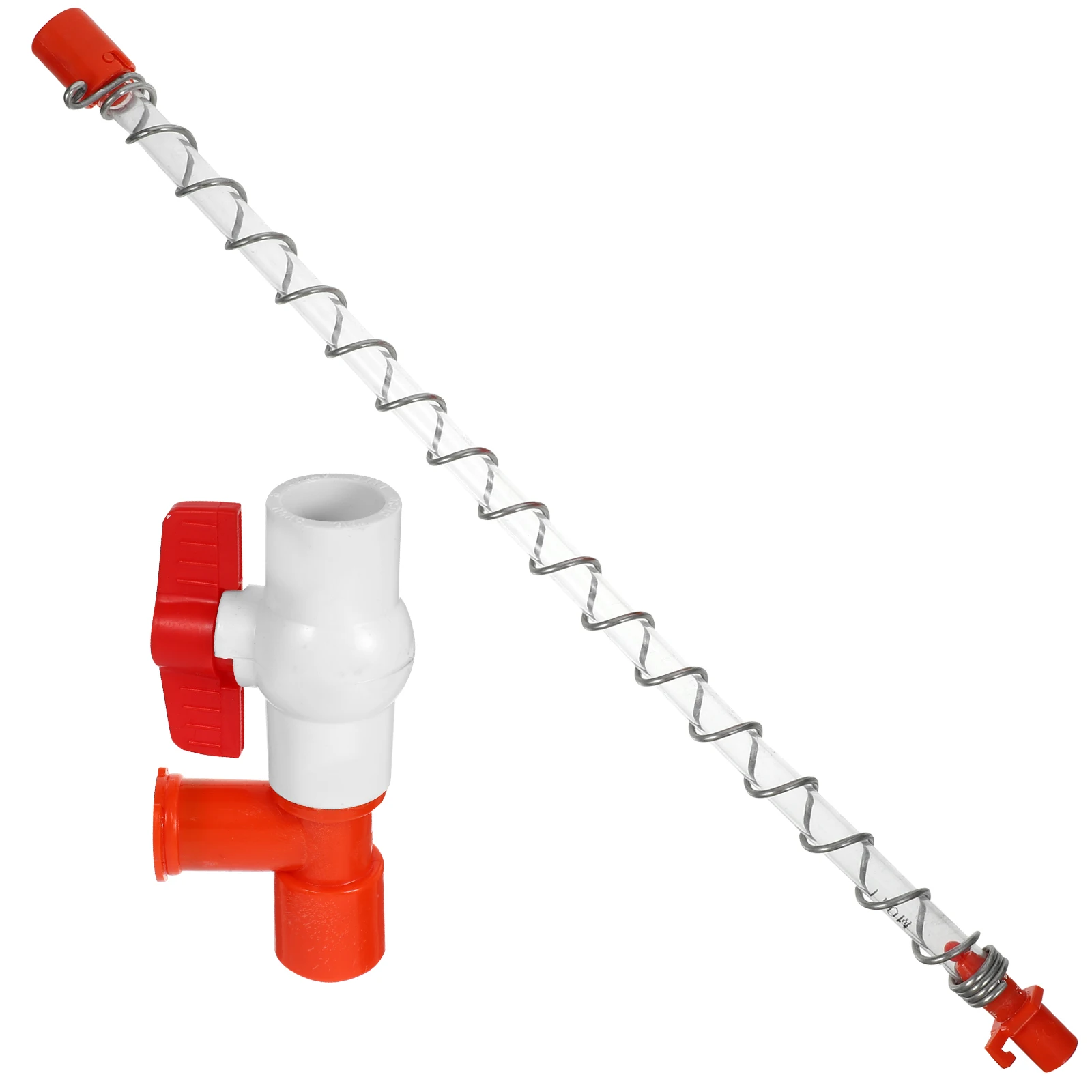 

1 set 2 Piece Pressure Regulating Valve Water Level Display Hose End Valve Poultry Farm Water System Supplies Coop Control