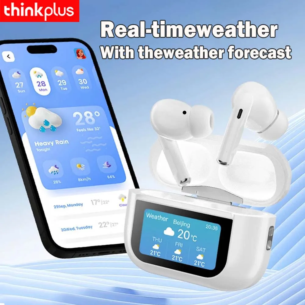 سماعات بلوتوث Thinkplus الأصلية التي تعمل باللمس سماعات بلوتوث لاسلكية ANC للحد من الضوضاء سماعات أذن لاسلكية مع ميكروفون #4