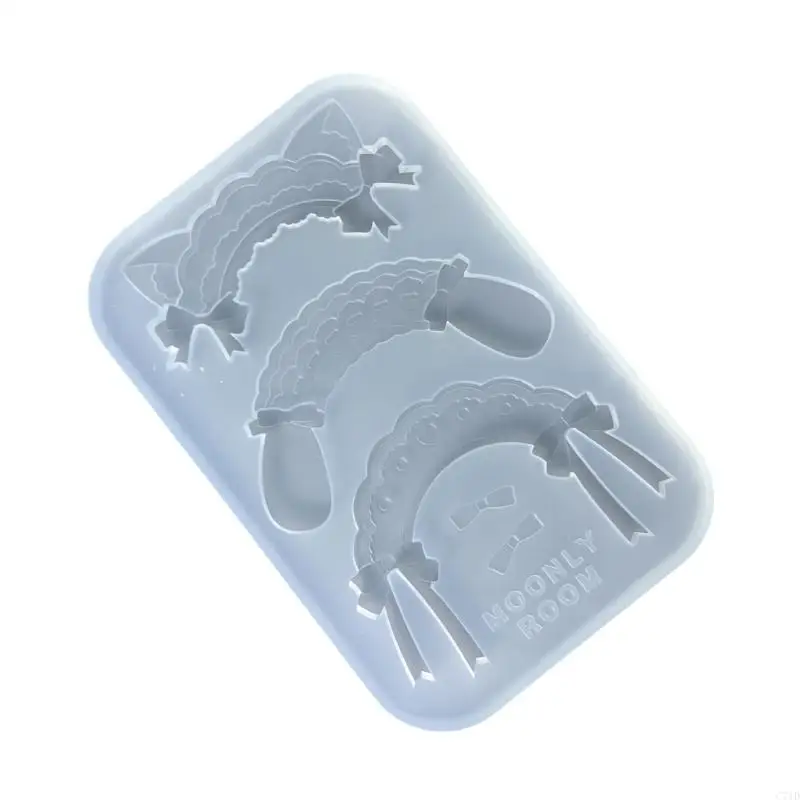 

Maid Headband Accessories Mold Flexible Silicone Jewelry Charm Mould Epoxy Resin Accessory Making Mold for Craft Lover