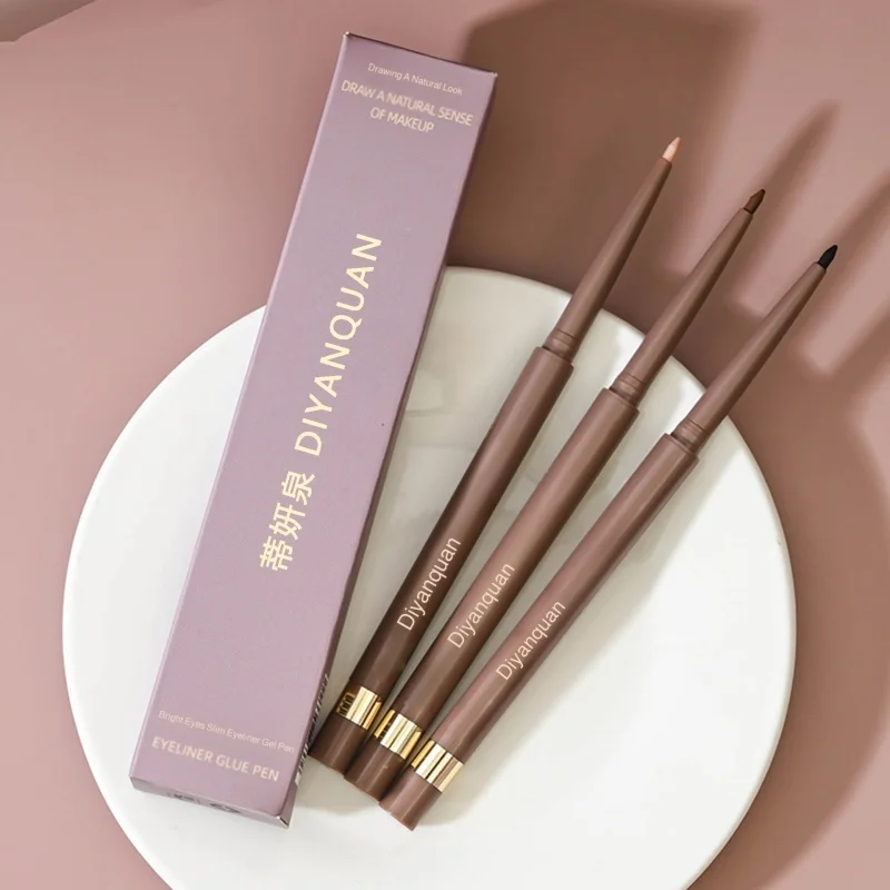 Waterproof & Sweatproof Slim Eyes Long Lasting NonSmudge Pearlescent Fine Glitter Eyeliner Pen