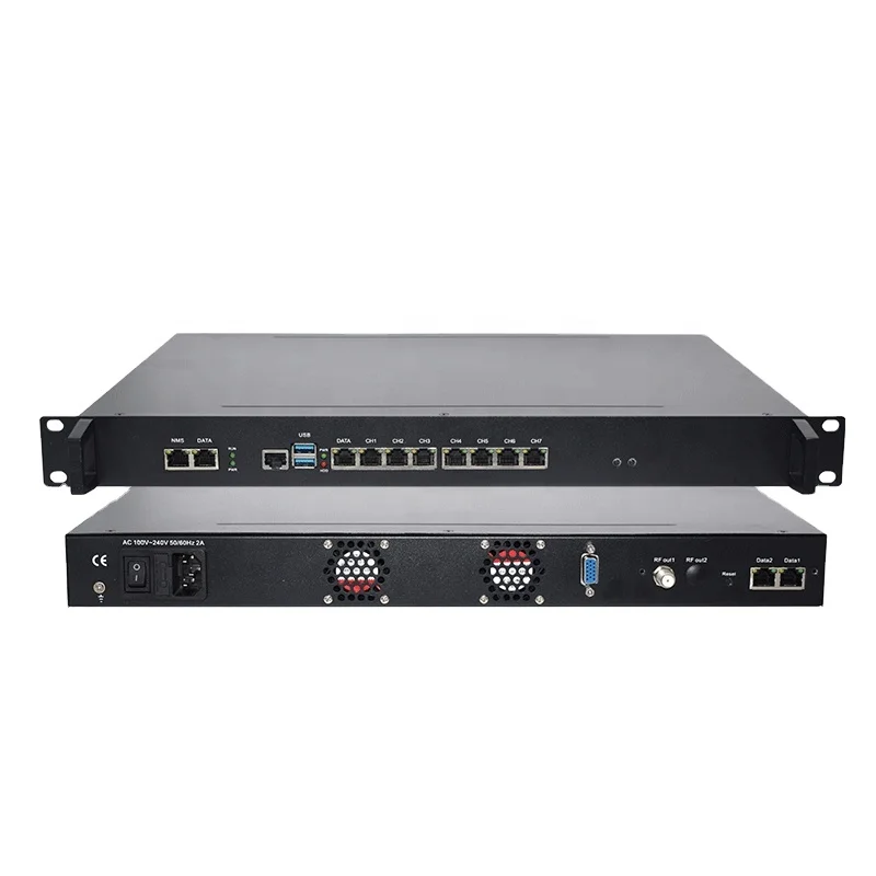 IMOD60 HLS HTTP SRT IP Stream to RF DVB-C DVB-T Modulator Used for CATV DVB System