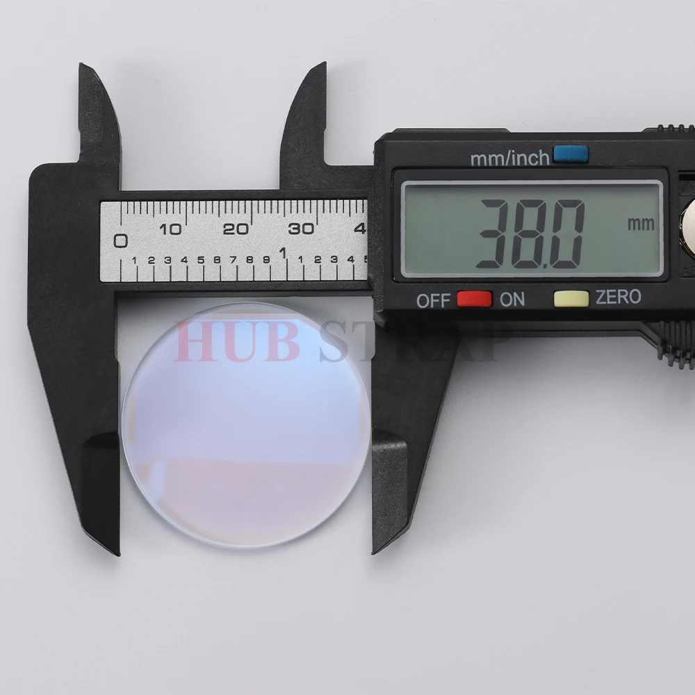 1 قطعة ساعة زجاج الياقوت استبدال مزدوج قبة AR الأزرق 2.0 مللي متر أقطار سميكة 28 مللي متر-38.5 مللي متر كريستال شفاف لصانع الساعات