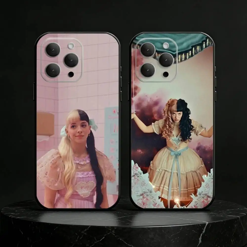 Girl Singer M-Melanie Martinez Phone Case For iPhone 17,16,15,14,13,12,11 Plus,Pro Max,SE4Soft Silicone Black Cover