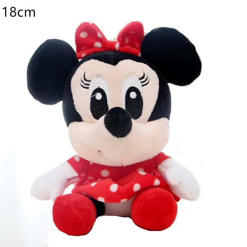 Peluche de dibujos animados de Disney para niños, de 20cm muñeco de peluche, oso Pooh, Mickey Mouse, Minnie, Tigger