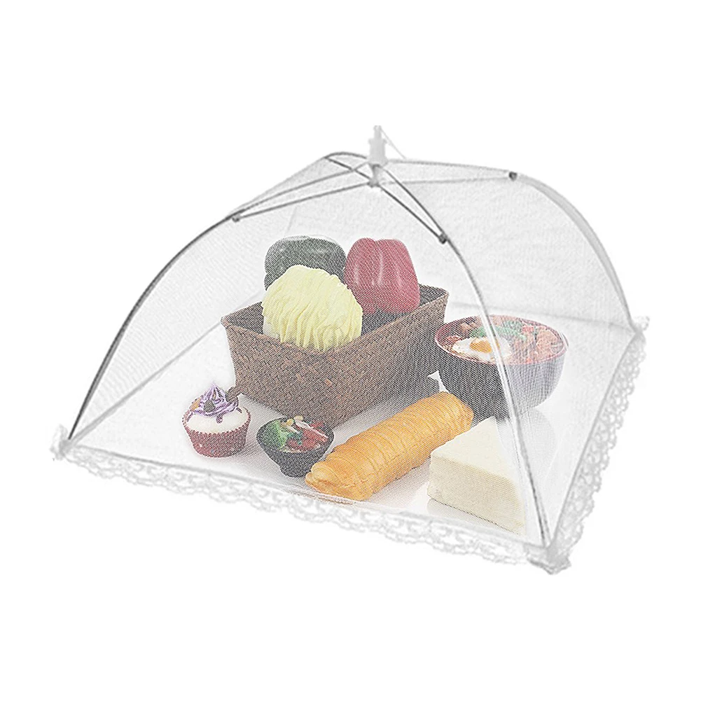4 Size Protect Dish Cover Kitchen Accessories Food Covers Mesh Foldable Kitchen Anti Fly Mosquito Tent Dome Net Umbrella Picnic
