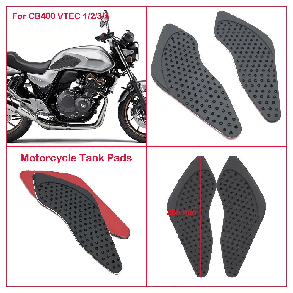 

Fits for Honda CB400 Super Four VTEC ABS CB400SF 1 2 3 4 Motorcycle Tank Grips Pad FuelTank Side Knee Traction Anti Slip Pads