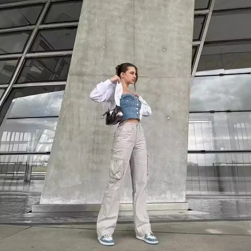 سراويل نسائية صيفية ربيعية عالية الخصر سراويل عمل بسيطة ومريحة وتصميم غير رسمي أنيق ومتطور وناعم ومتعدد الاستخدامات #3