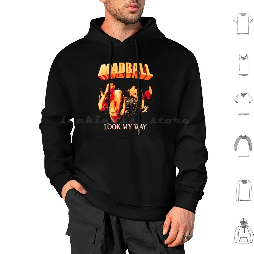 Madball Look My Way Fv Hoodie cotton Long Sleeve Madball Look My Way New York Hardcore Biohazard Rap Hip Hop Metal Metalcore