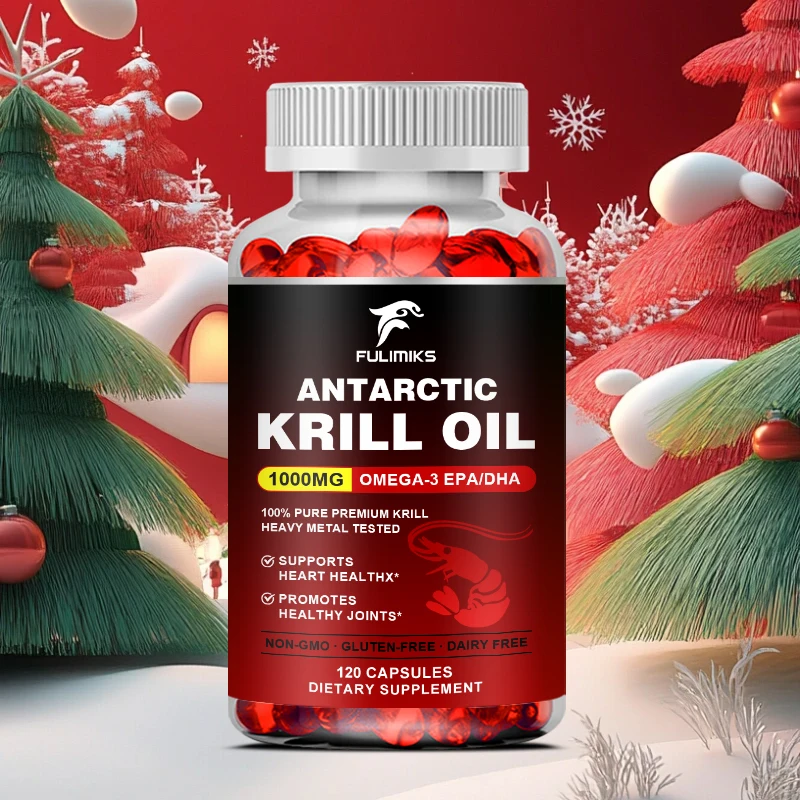 アンタクティッククリルオイルカプセル,1000 mg,オメガ3,エパ,ダダ,天然アスタカンチン,心臓と関節の健康のための最大強度