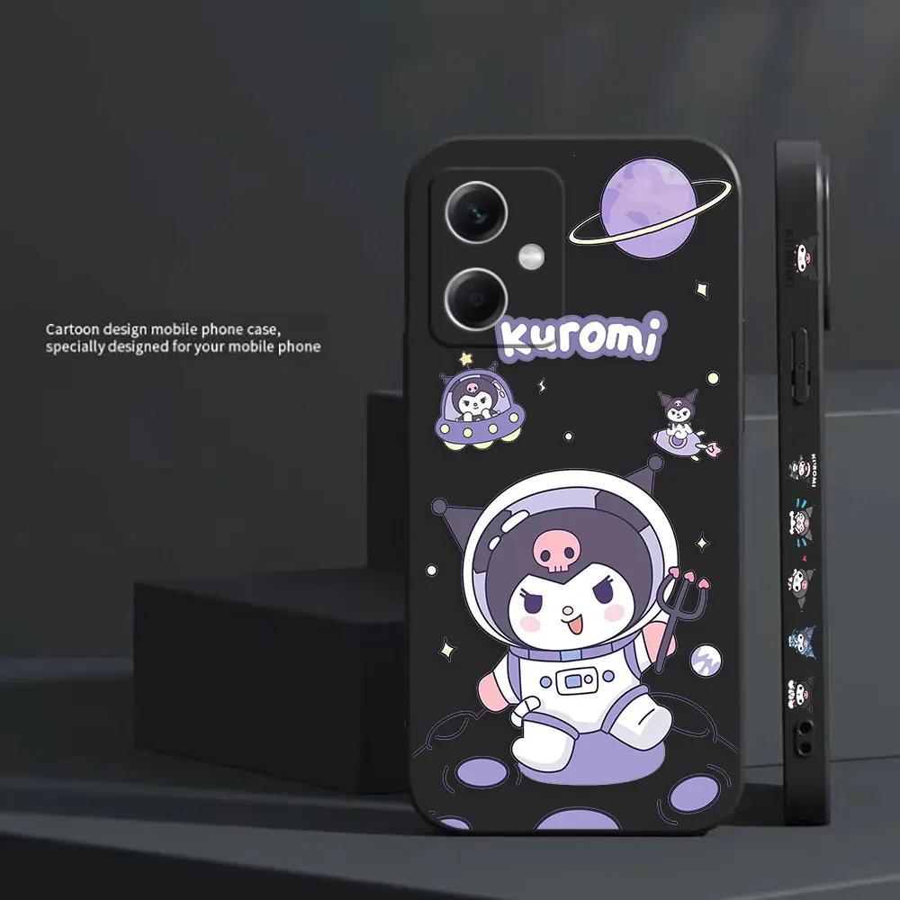 Cartoon Cute K-Kuromi Cat Phone Case For Redmi Note 12 11 11T 11R 11E 11S 10 9 9S 8 7 7S PRO PLUS 4G 5G Case Fundas Shell Capa