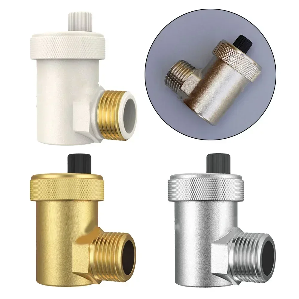 Vent Valve 1/2 Inch For Radiator Automatic Air Vent Valve G1/2 DN15 Brass Pressure Relief Valve For HVAC Heating Systems