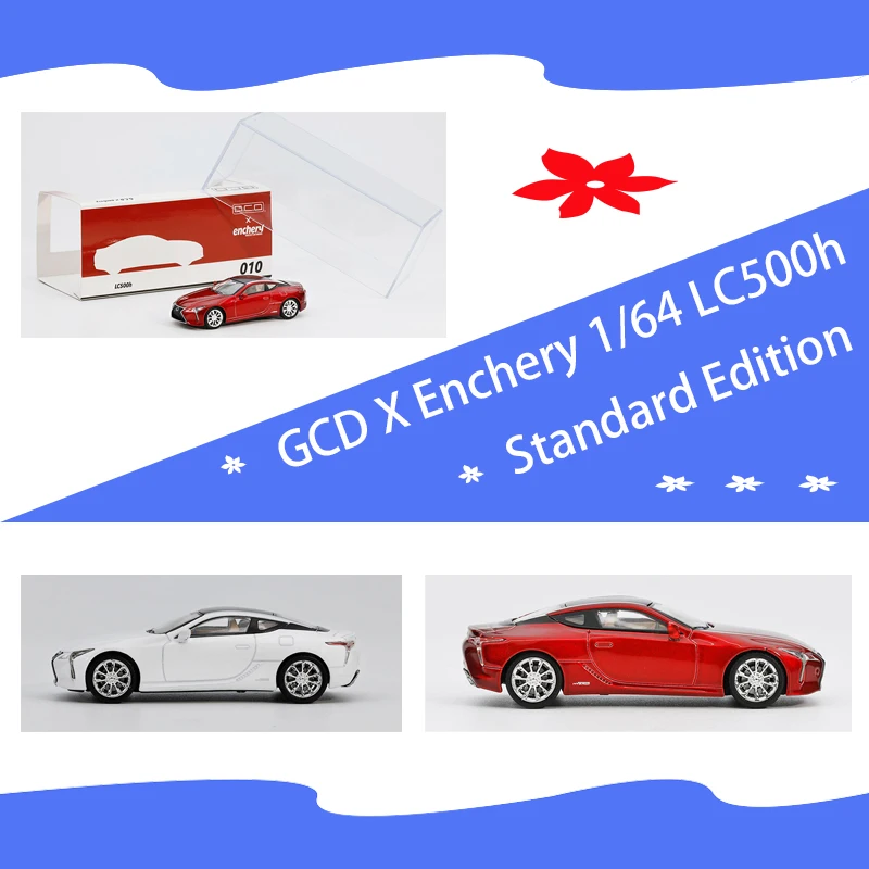 GCD Enchery 1:64 LC500h Standard Edition Alloy Car Model Classics Adult Souvenir Static Display Gifts Toys Collection