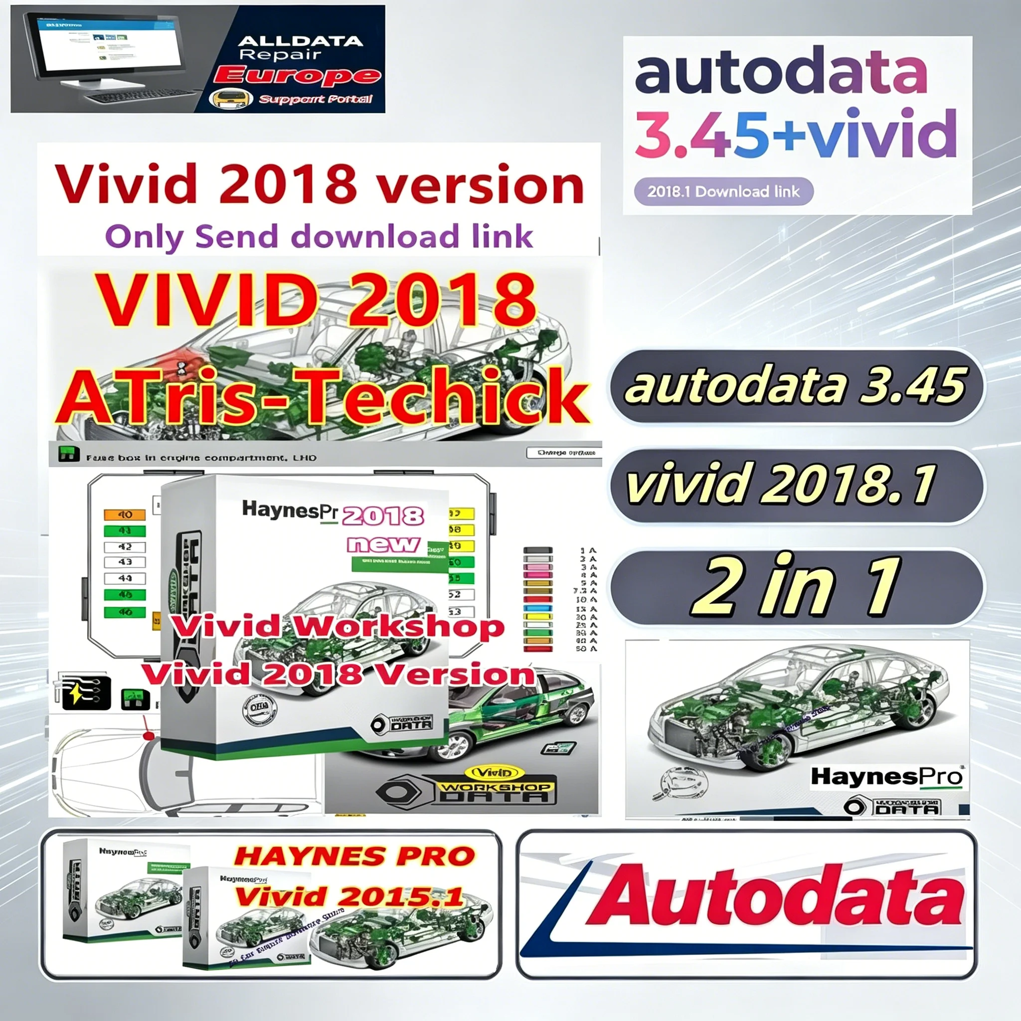 

Latest 2026 Version HAYNES PRO Vivid 2015.1+vivid 2018 Software Automotive Workshop DATA Repair Software